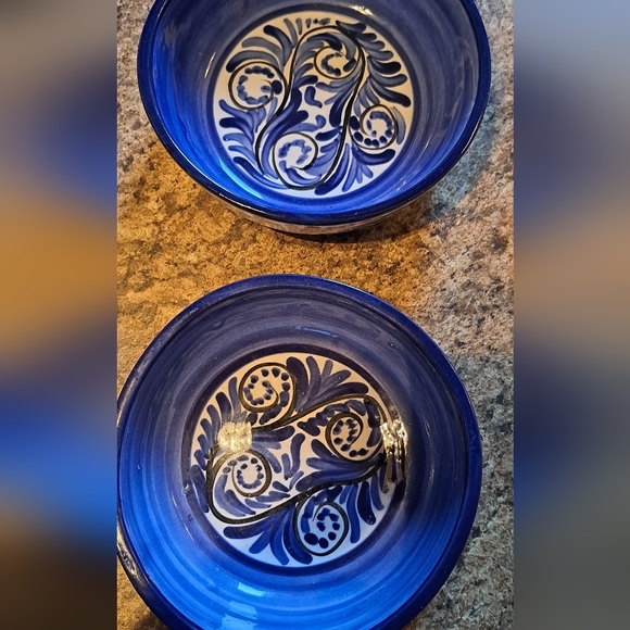 Bello Hogar Pintado A Mano Pottery Honduras Nontoxic Oatmeal Bowls 5.5 Inches - Picture 3 of 8